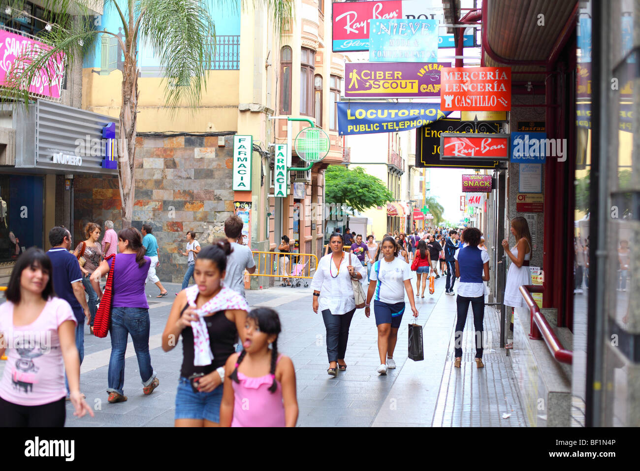 Ville de Santa Cruz de Tenerife, Tenerife, Canaries, Espagne, île Banque D'Images