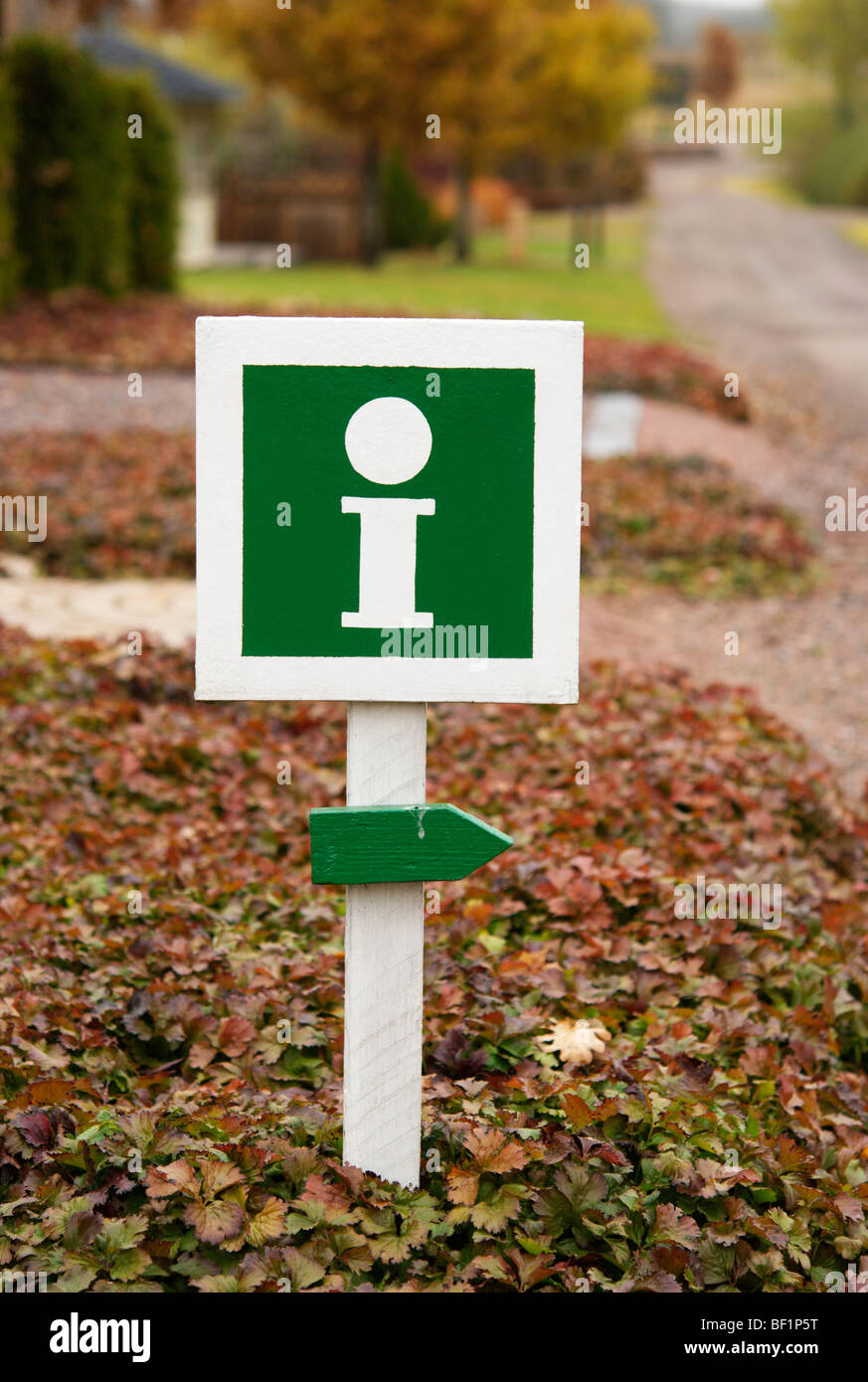 Signe de l'information Banque D'Images
