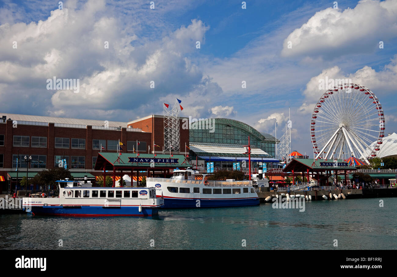 Le Navy Pier, Chicago Ilinois, USA Banque D'Images