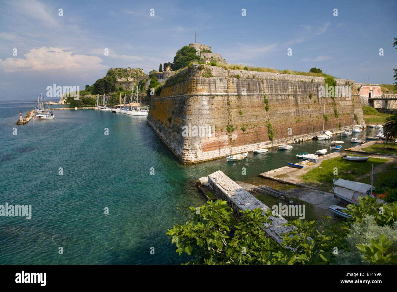 La vieille forteresse, Kerkyra (Corfou), Grèce Banque D'Images