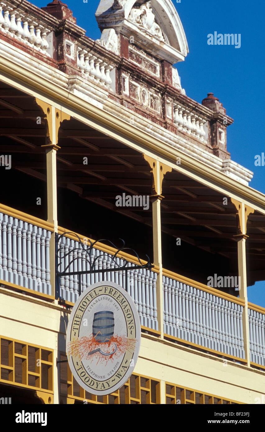 L'hôtel des francs-maçons Toodyay Australie Occidentale Australie Banque D'Images