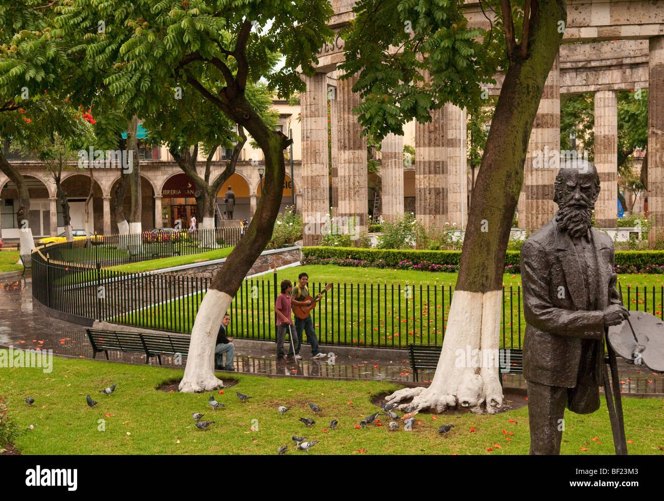 Rotonda de los Jaliscienses Ilustres (Rotonde du Jalisco illustres hommes et femmes) à Guadalajara, Mexique Banque D'Images