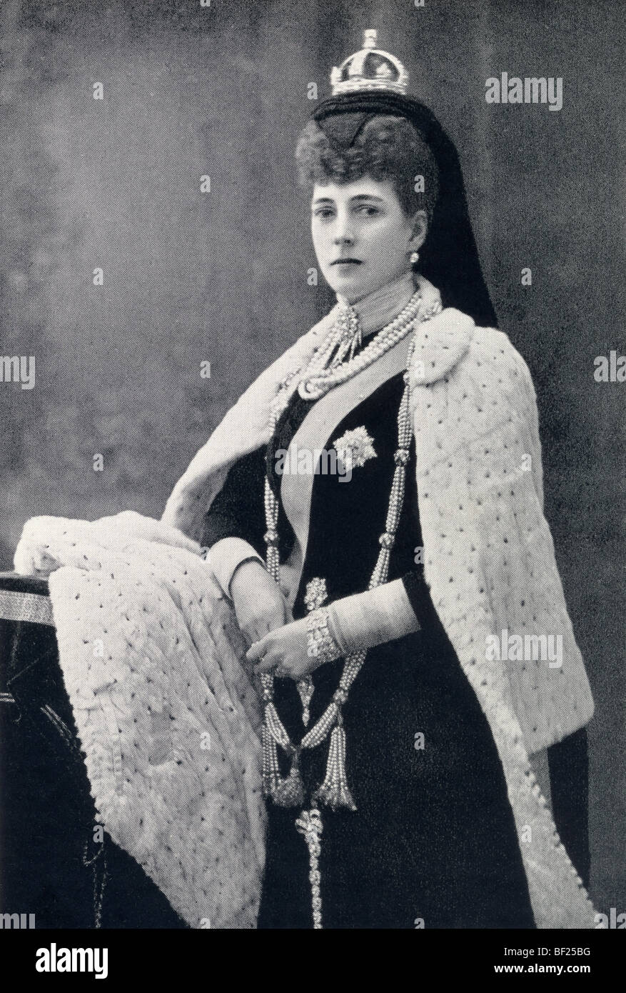 Alexandra de Danemark, de 1844 à 1925. La reine du Royaume-Uni en tant qu'épouse du roi Édouard VII. Banque D'Images