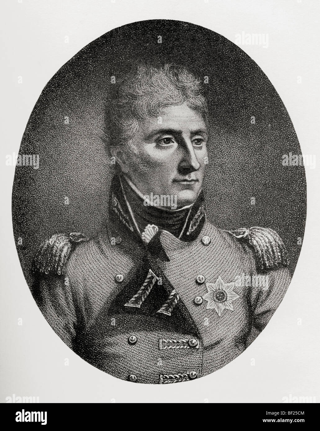 Le lieutenant-général Sir John Moore, 1761 à 1809. Soldat britannique et général. Banque D'Images