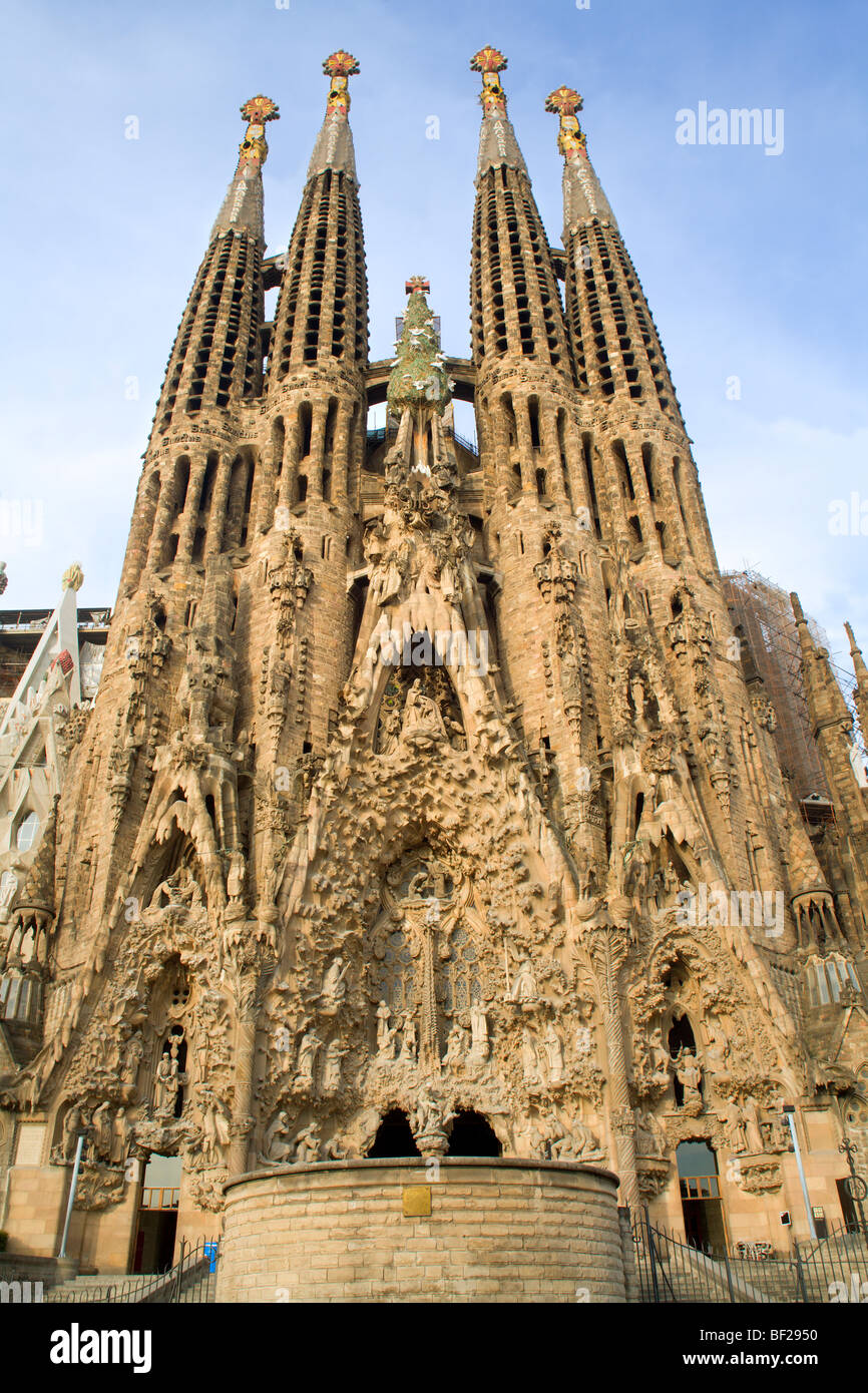 Barcelone - cathédrale Sagrada la Familia Banque D'Images