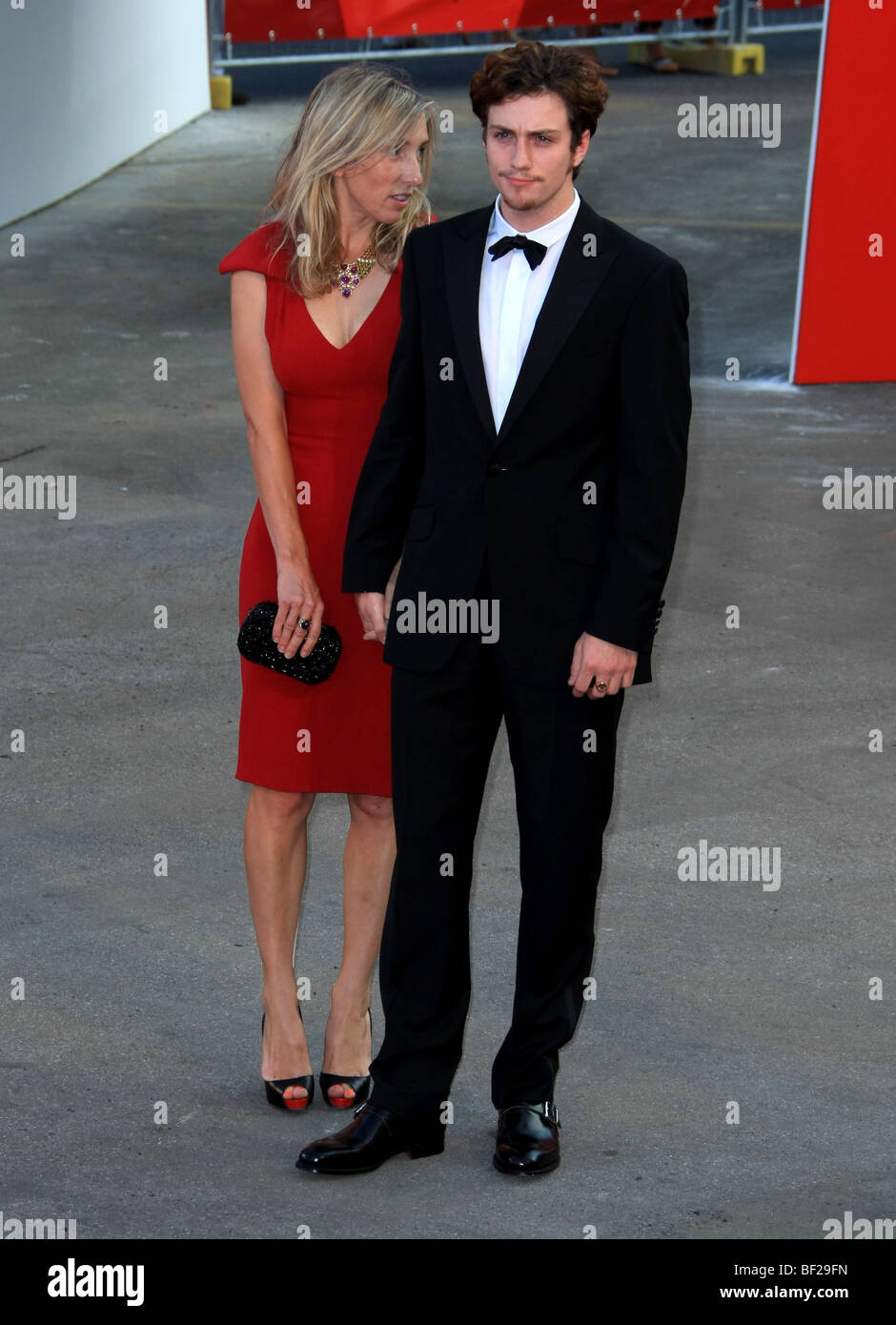 SAM TAYLOR-WOOD AARON JOHNSON BAARIA.OUVERTURE NUIT PREMIERE.66ème FESTIVAL DU FILM DE VENISE Venise ITALIE 02 Septembre 2009 Banque D'Images