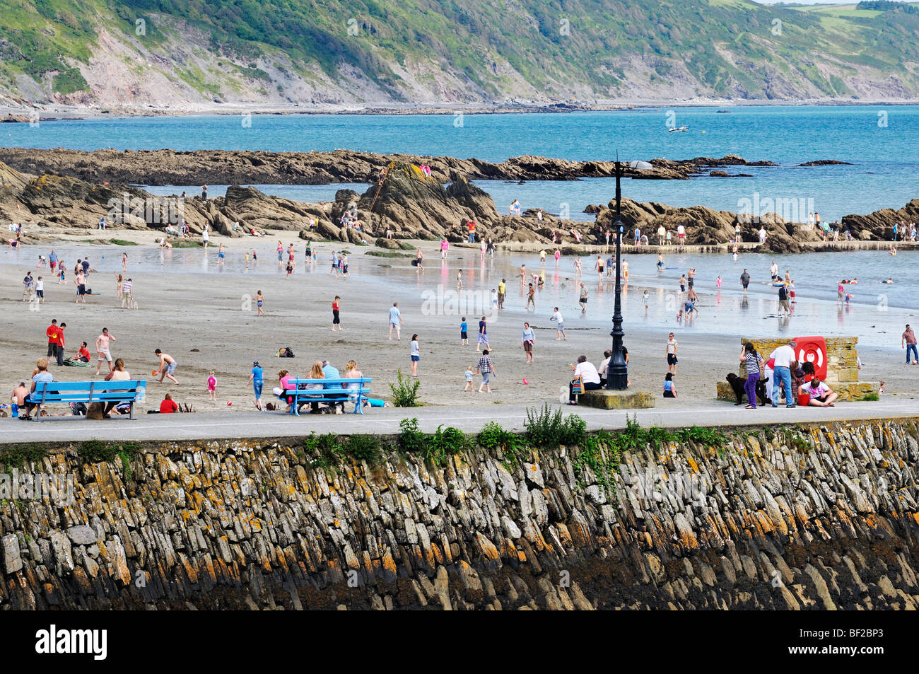 Plage de Looe, Cornwall, UK Banque D'Images