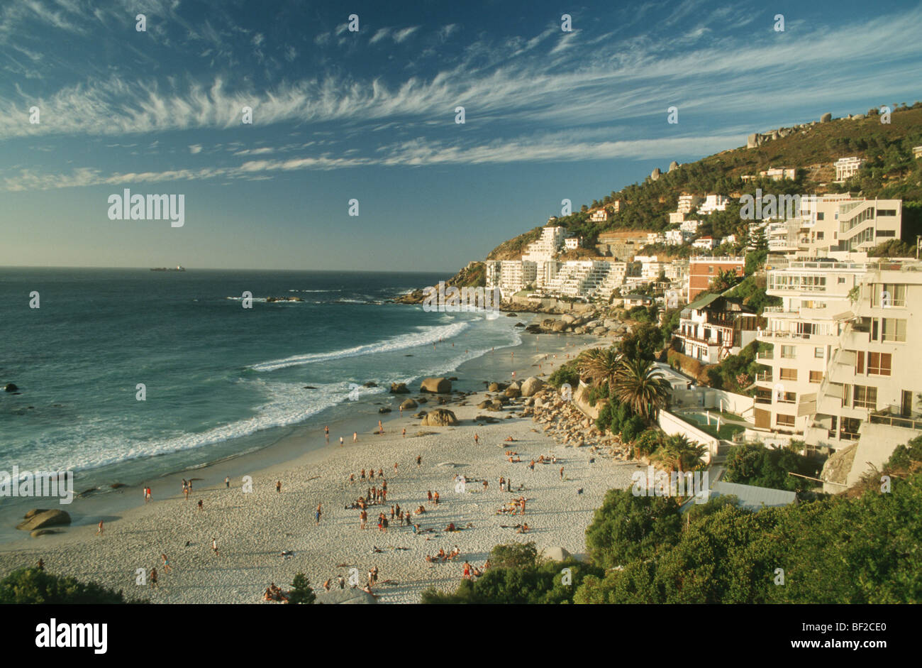 Portrait de Clifton Beach, Cape Town, Western Cape Province, Afrique du Sud Banque D'Images
