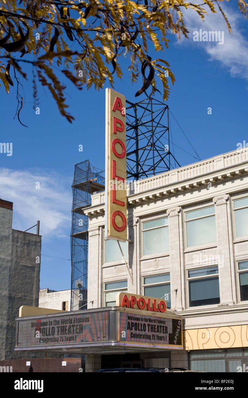 Apollo Theatre, 125 rue, à Harlem, Manhattan, New York City Banque D'Images