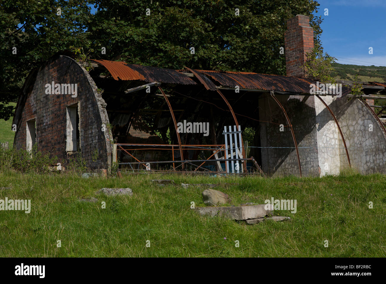 Vestiges de Mess des officiers Camp, Beauvoisin, Dumfries et Galloway, Écosse Banque D'Images