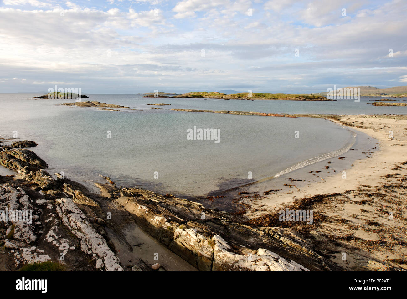 Plage de Glassillaun. Connemara. Co Galway. L'Irlande 2009. Banque D'Images