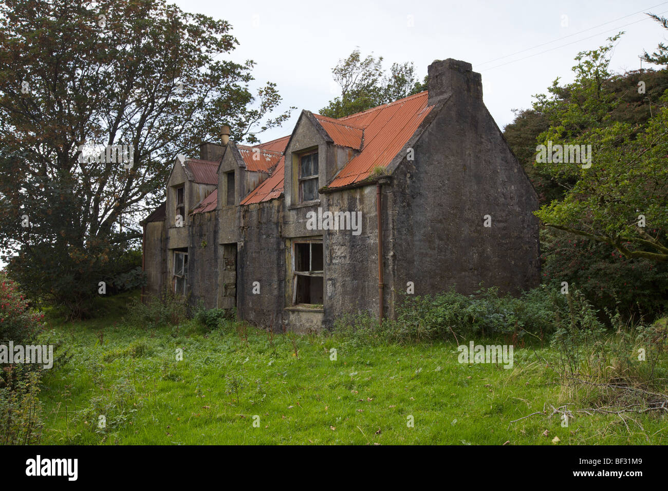 Maison abandonnée, l'île de Skye, Écosse, Hébrides intérieures Banque D'Images