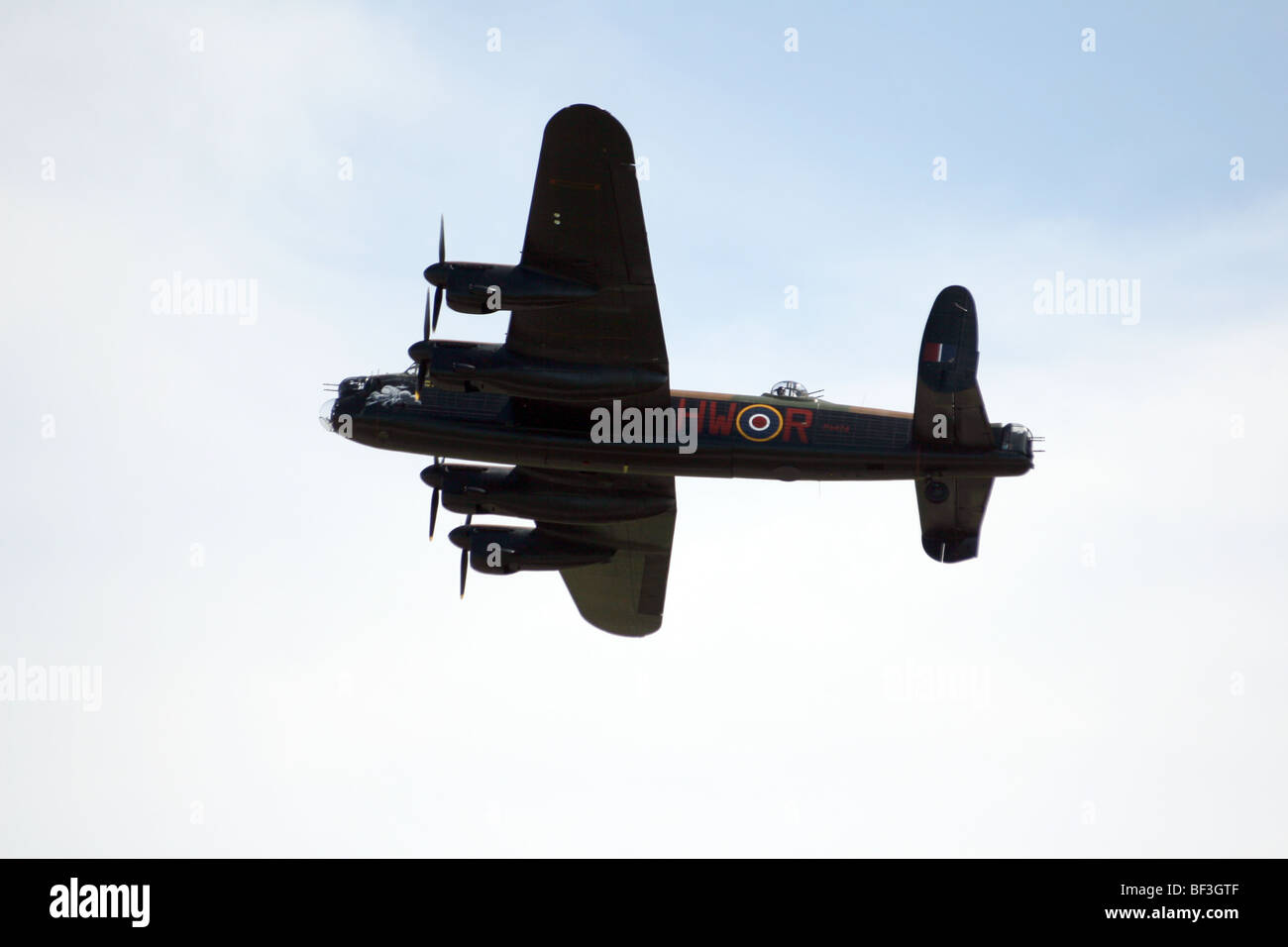 Le célèbre bombardier Avro Lancaster qui a été construit par Avro un avion britannique fabricant. Banque D'Images