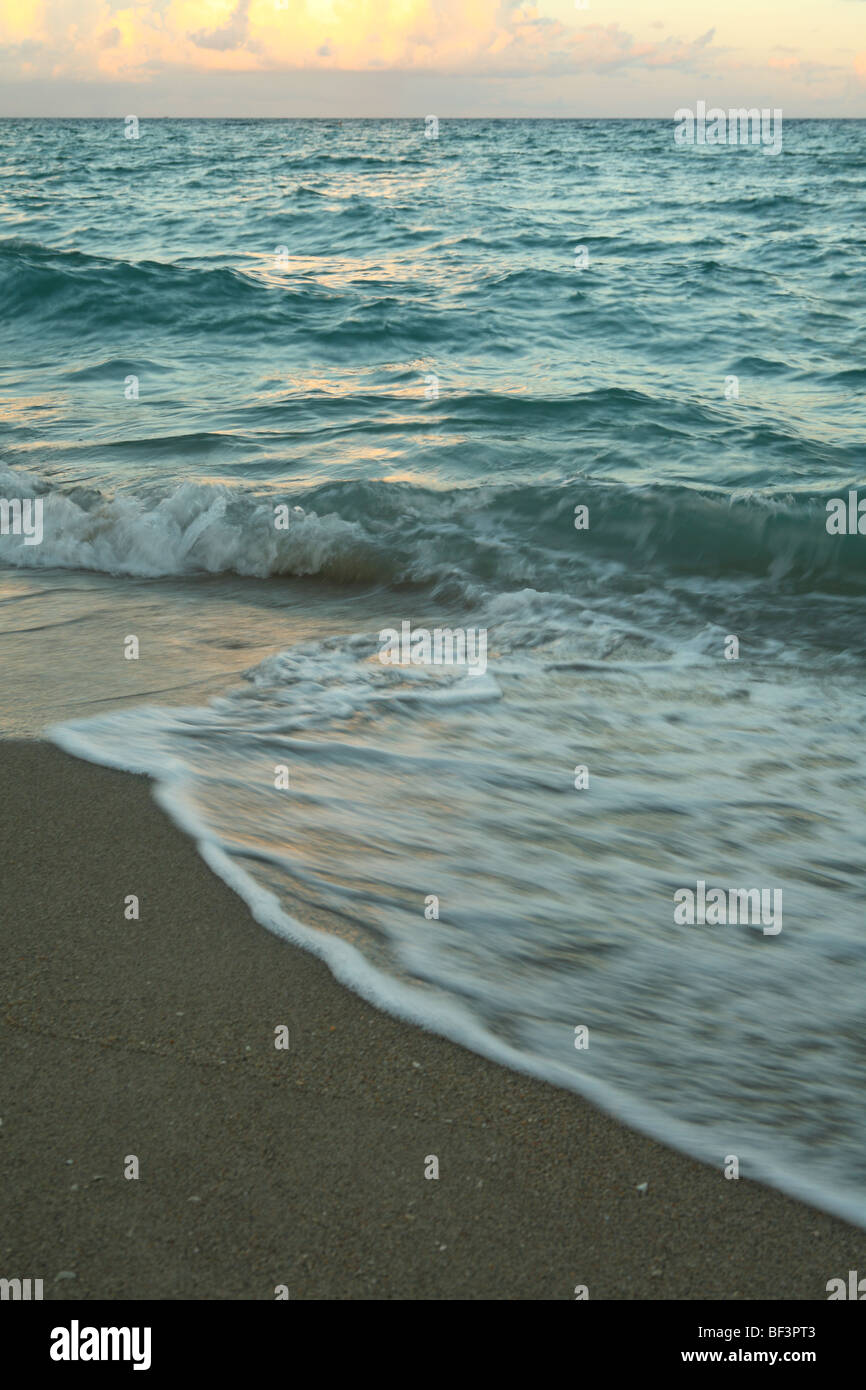 Beach Surf et Horizon Banque D'Images