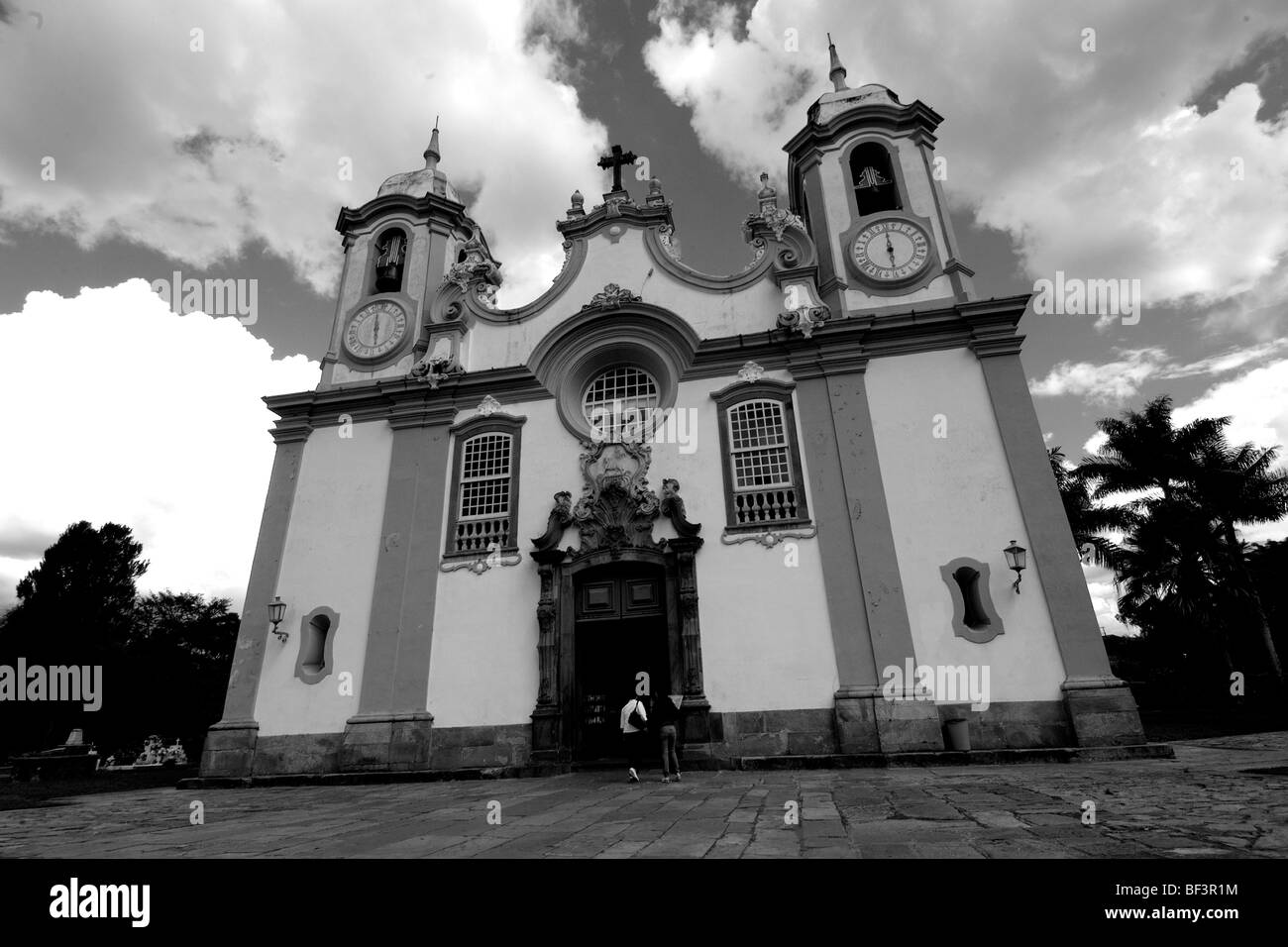 Église Saint Antoine, bâtiment colonial à Tiradentes, Minas Gerais, Brésil Banque D'Images