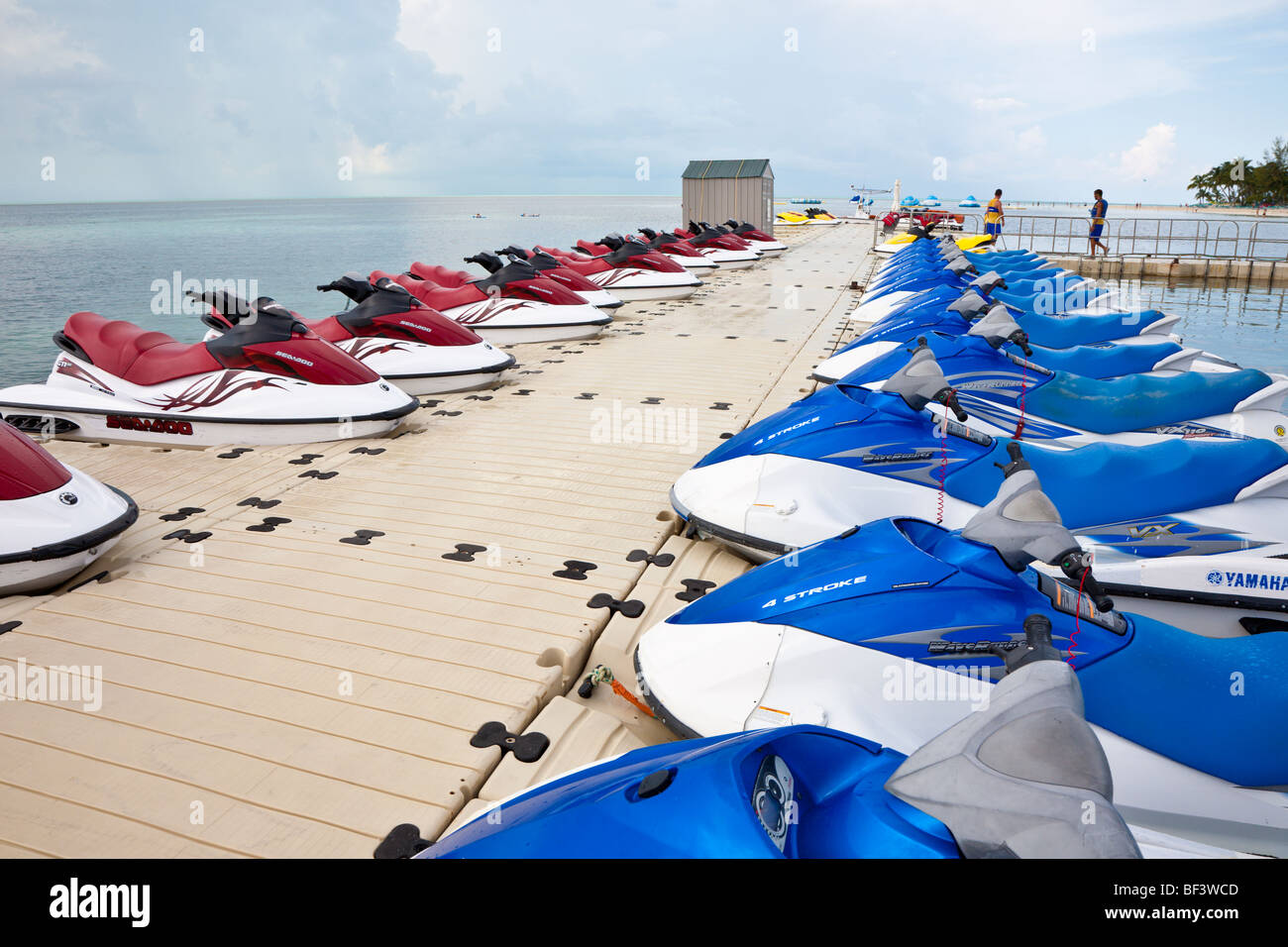Coco Cay, Bahamas - Août 2008 - Jet ski wave runner au Coco Cay, Bahamas Banque D'Images