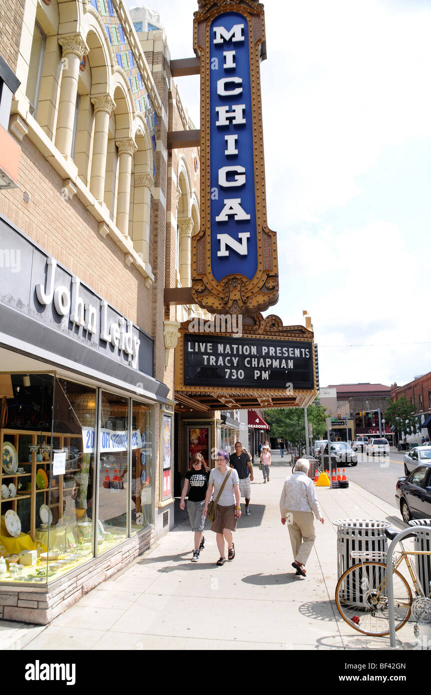 Le théâtre du Michigan à Ann Arbor, Michigan, USA Banque D'Images