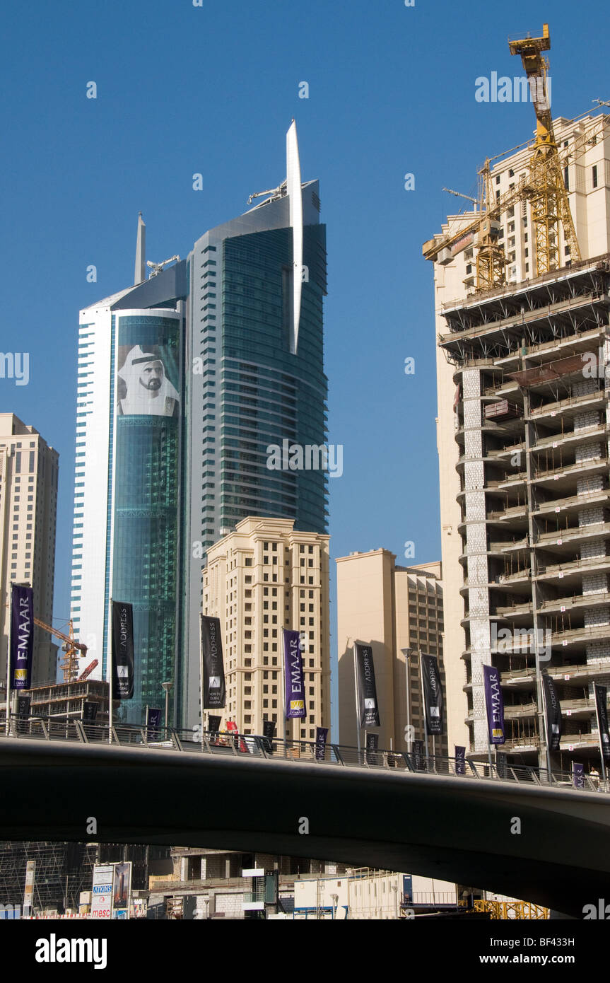 High Rise buidlings dans la Marina de Dubaï Banque D'Images