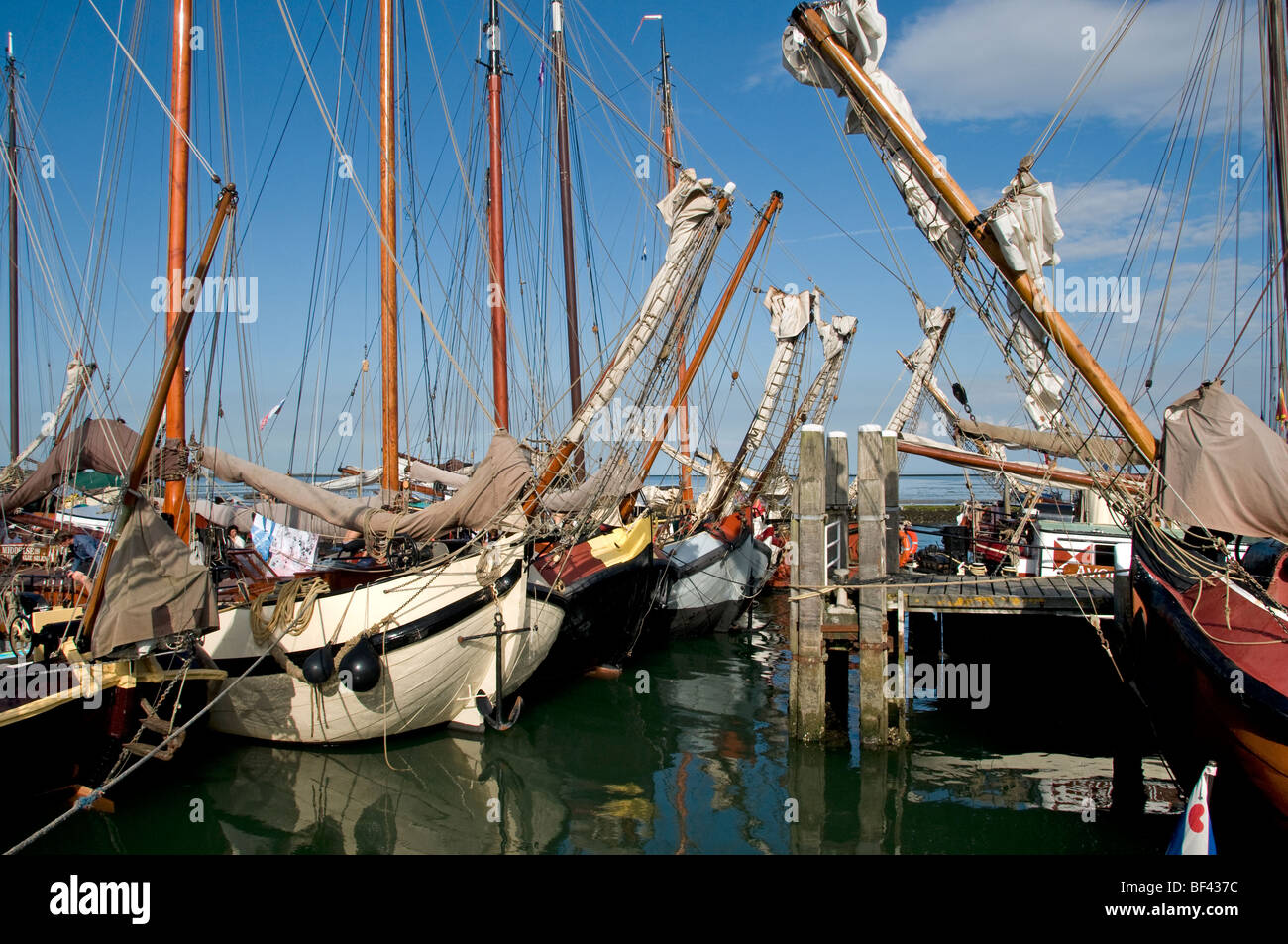 Terschelling Pays-Bas Port Port de la mer Baltique Banque D'Images