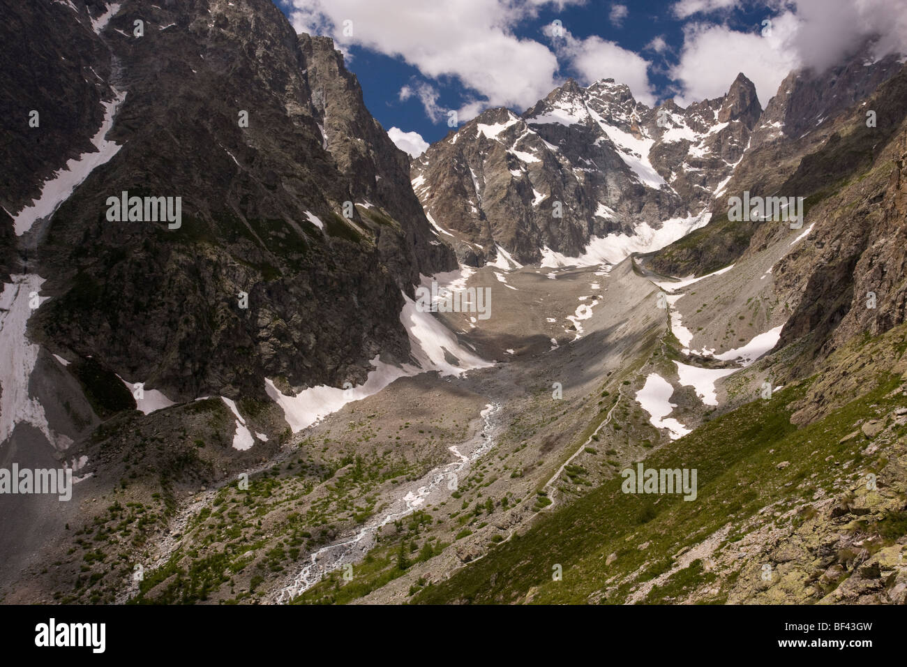 Glacier Noir et la barre des Ecrins (4102 mètres) dans le Parc National des  Ecrins, Alpes, France Photo Stock - Alamy