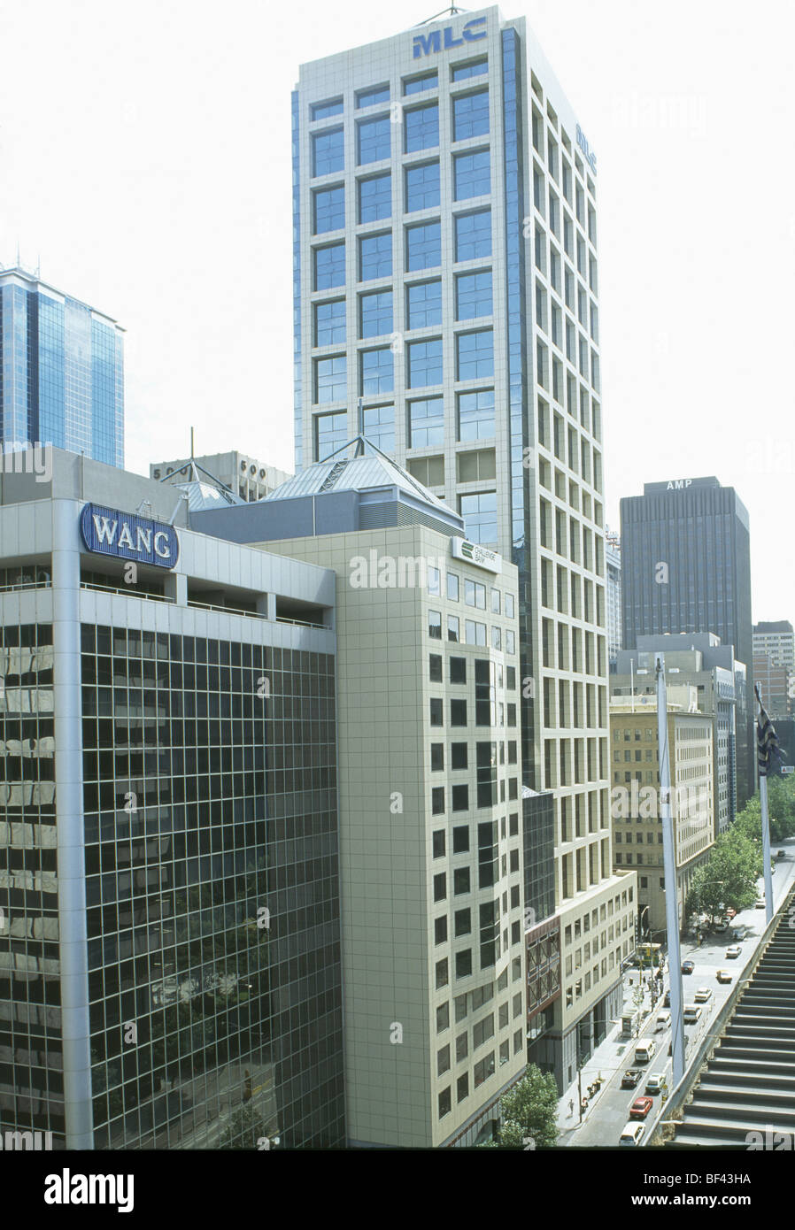 Bloc de bureau moderne élevé en ville en Australie Banque D'Images