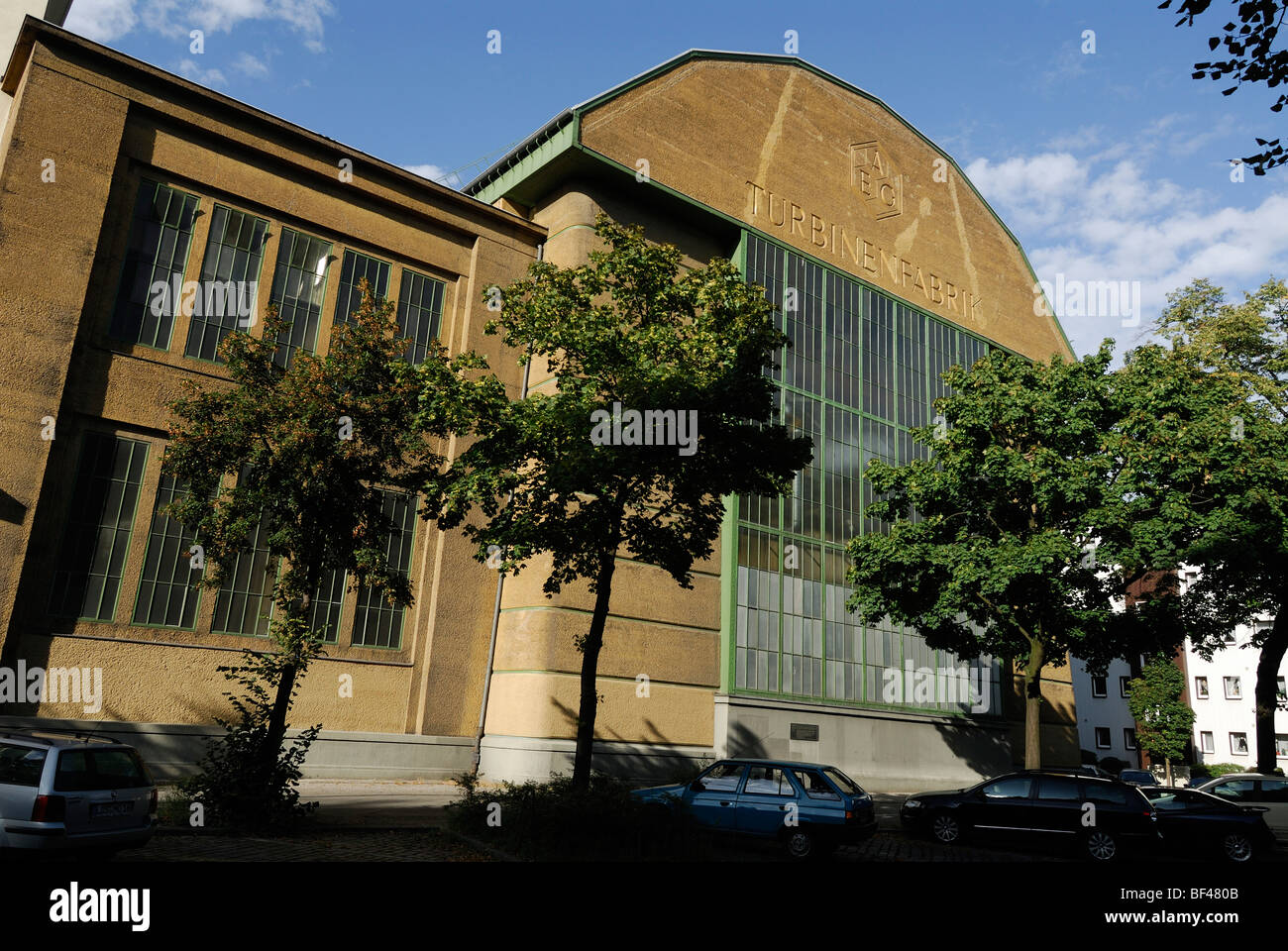 Berlin. L'Allemagne. L'usine de turbine AEG par Peter Behrens. Banque D'Images