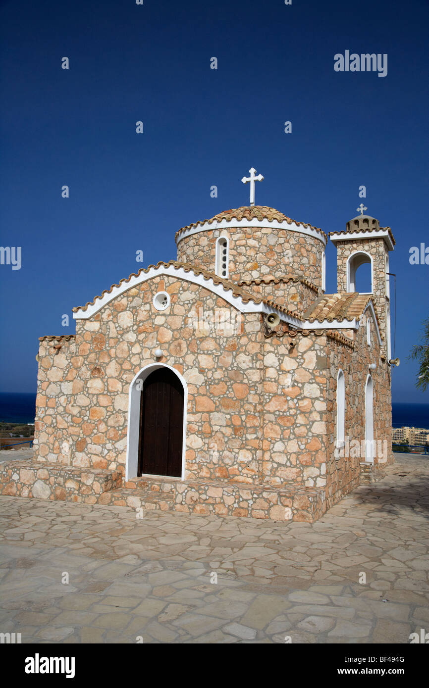 Prophète de l'église ayios elias Profitis Elias colline protaras république de Chypre Banque D'Images