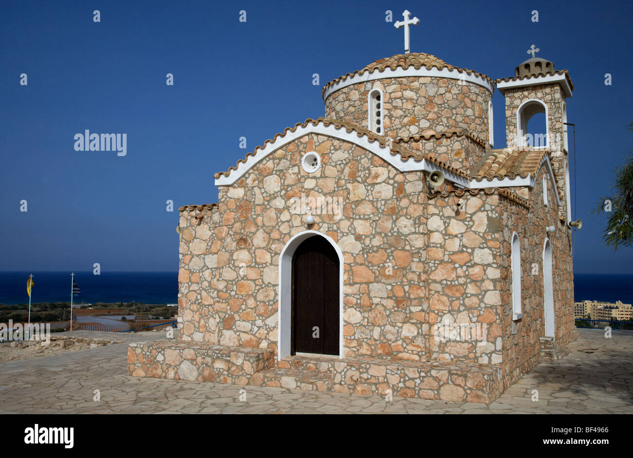 Prophète de l'église ayios elias Profitis Elias colline protaras république de Chypre Banque D'Images