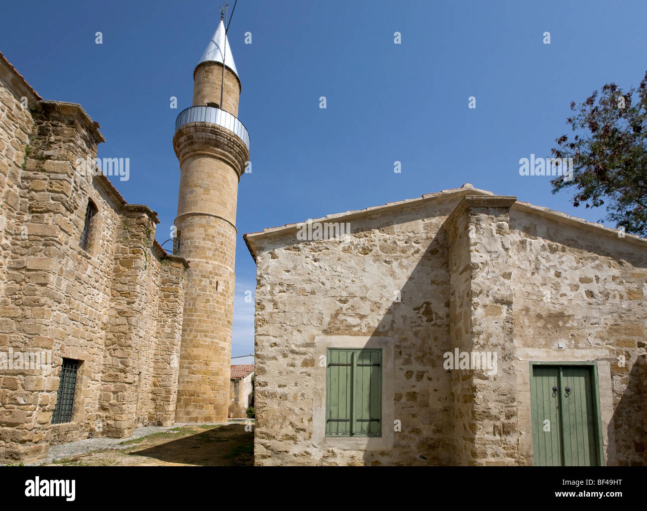 Quartier restauré de la vieille ville, mosquée, Nicosie, Chypre, Grèce, Europe Banque D'Images