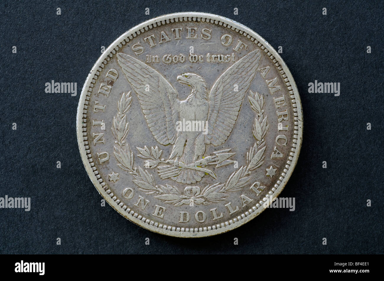 Dollar en argent Morgan (1884), USA Banque D'Images