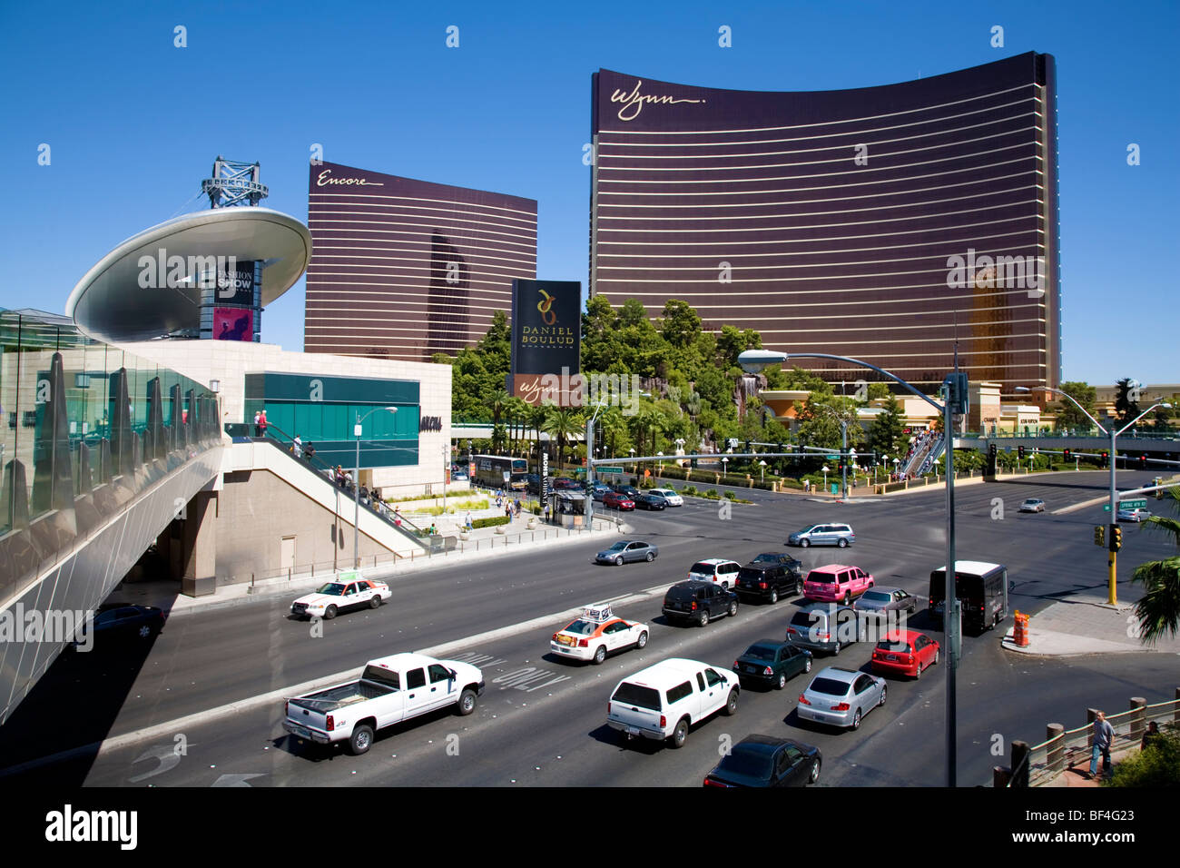 Encore et Wynn hôtels avec le Fashion Mall sur le Strip, Las Vegas Banque D'Images