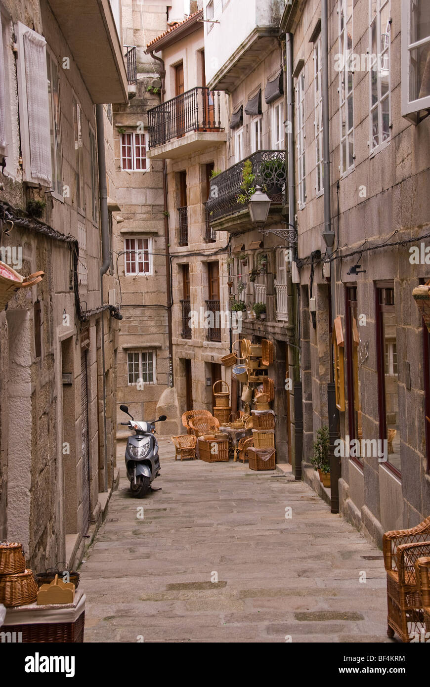 Scène de rue à Vigo , Espagne Banque D'Images