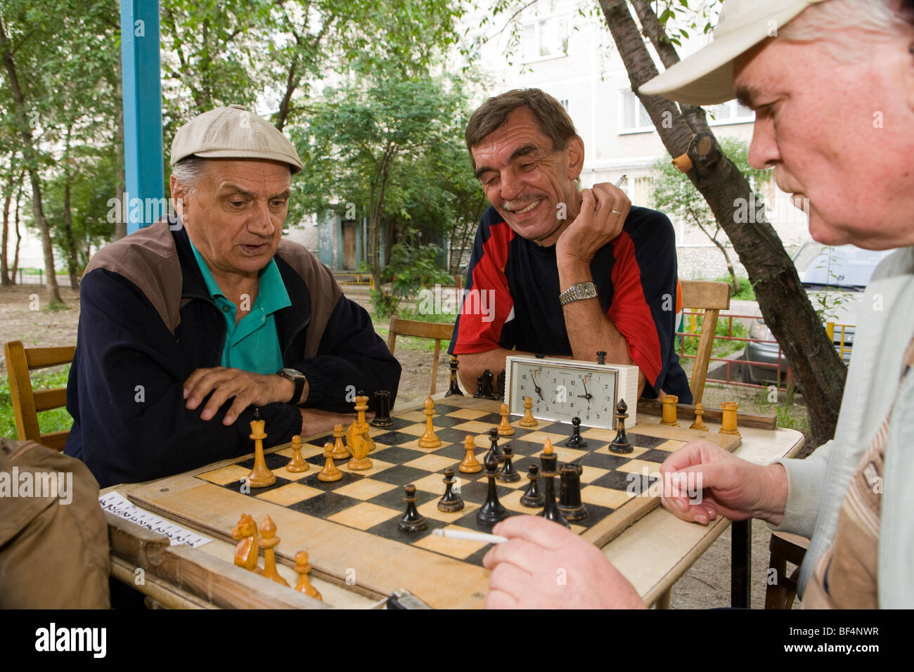 Les joueurs d'échecs russe ekaterinberg Banque D'Images