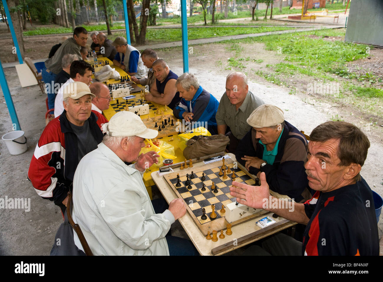 Les joueurs d'échecs russe ekaterinberg Banque D'Images