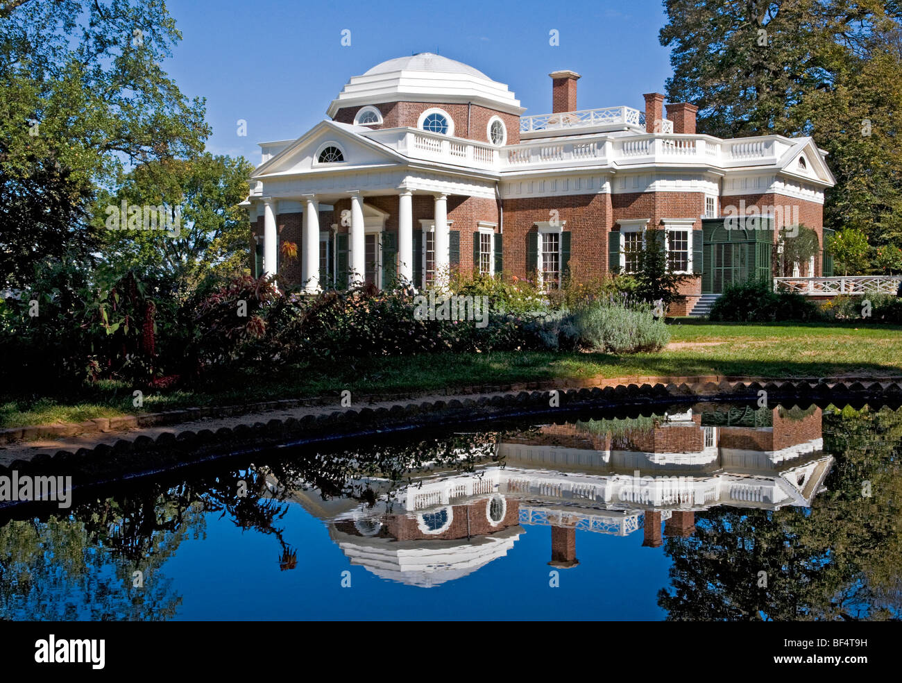 La maison de Thomas Jefferson, Monticello, Charlottesville en Virginie Banque D'Images