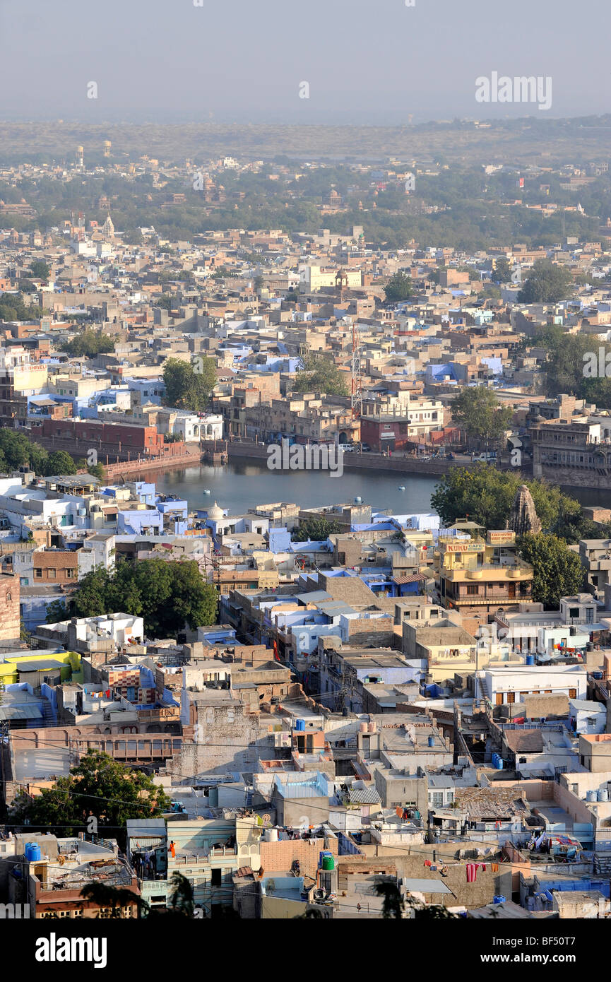 Avis de Jodhpur, 'La Ville Bleue, Rajasthan, Inde du Nord, Inde, Asie du Sud, Asie Banque D'Images