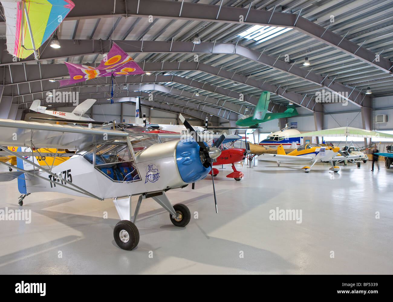 Le Musée de l'Aviation à Akureyri, Islande Banque D'Images