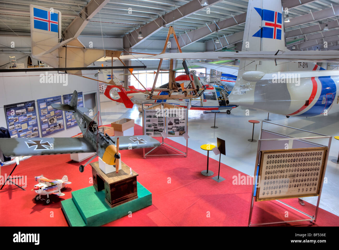 Le Musée de l'Aviation à Akureyri, Islande Banque D'Images