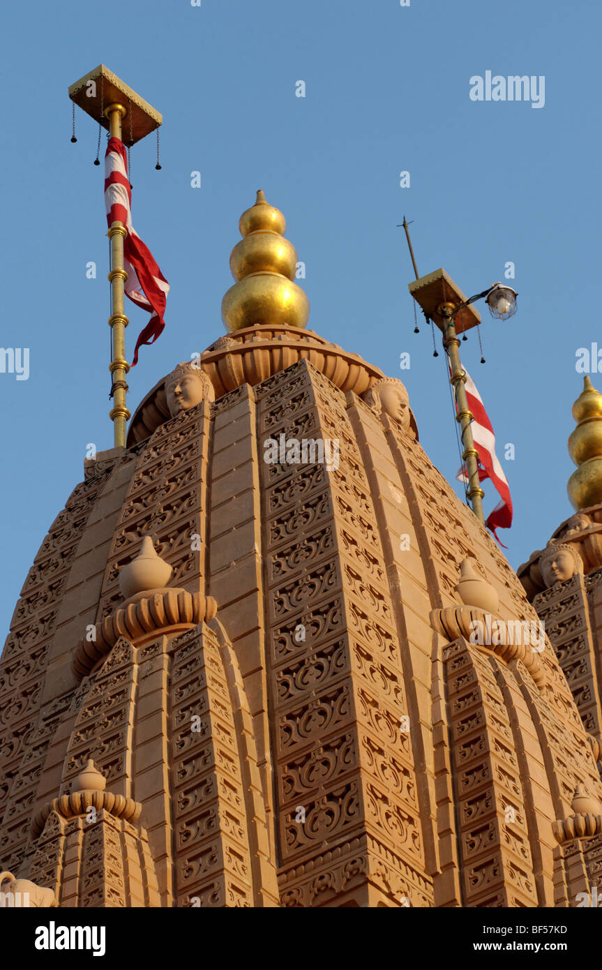 Swaminarayan Hindu Temple Abu Dhabi Gujarat Inde Banque D'Images