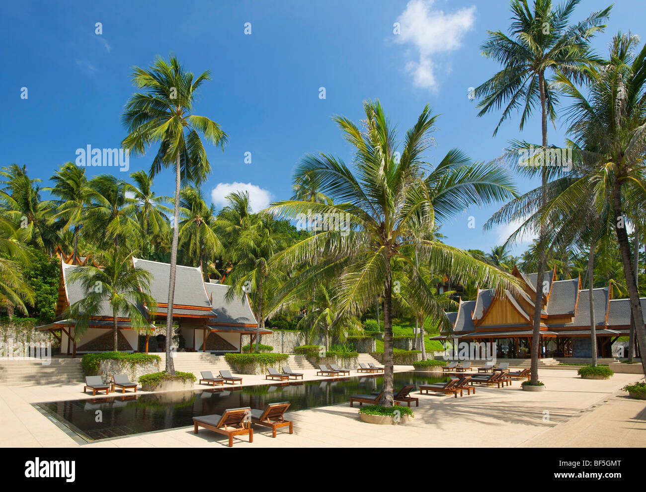 L'Amanpuri Resort, l'île de Phuket, Thaïlande, Asie Banque D'Images