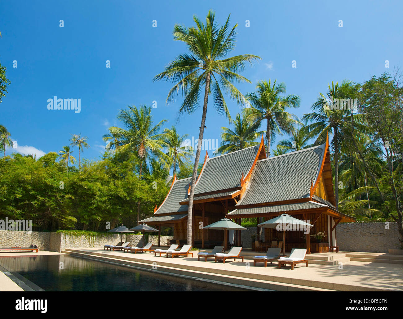 L'Amanpuri Resort, l'île de Phuket, Thaïlande, Asie Banque D'Images