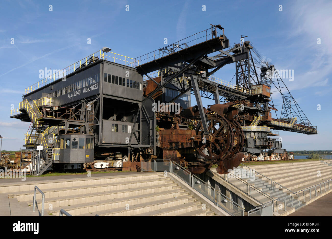 Agrafeuse Gemini, Ferropolis, Ville de fer, Saxe-Anhalt, Allemagne, Europe Banque D'Images