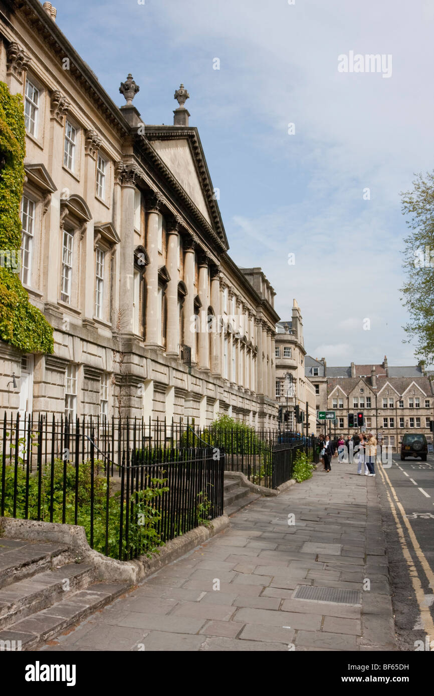 Chambre Queen Square face à Bath, Angleterre Banque D'Images