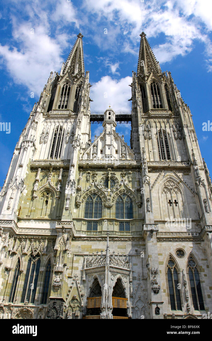 Deutschland, Allemagne Ratisbonne Regensburger Altstadt, Vieille Ville, cathédrale Saint Pierre Banque D'Images