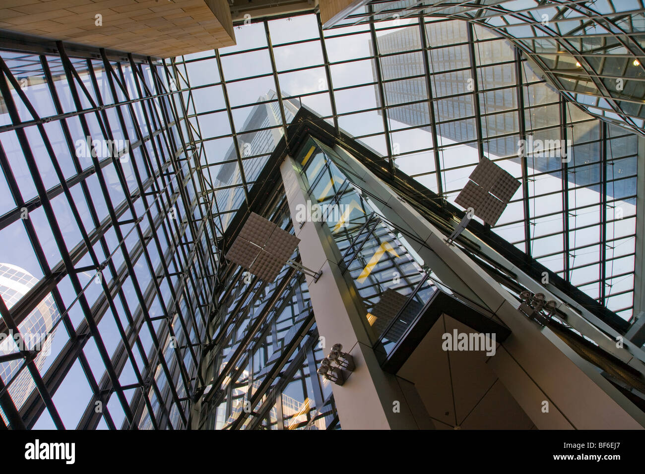 Hôtel Residence Eurotheum, Atrium, Francfort, Hesse, Allemagne Banque D'Images