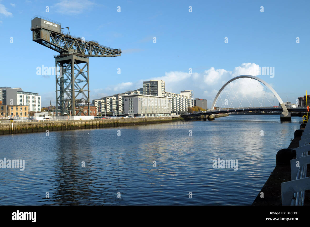 Vue aérienne de Finnieston Crane, Glasgow Banque D'Images