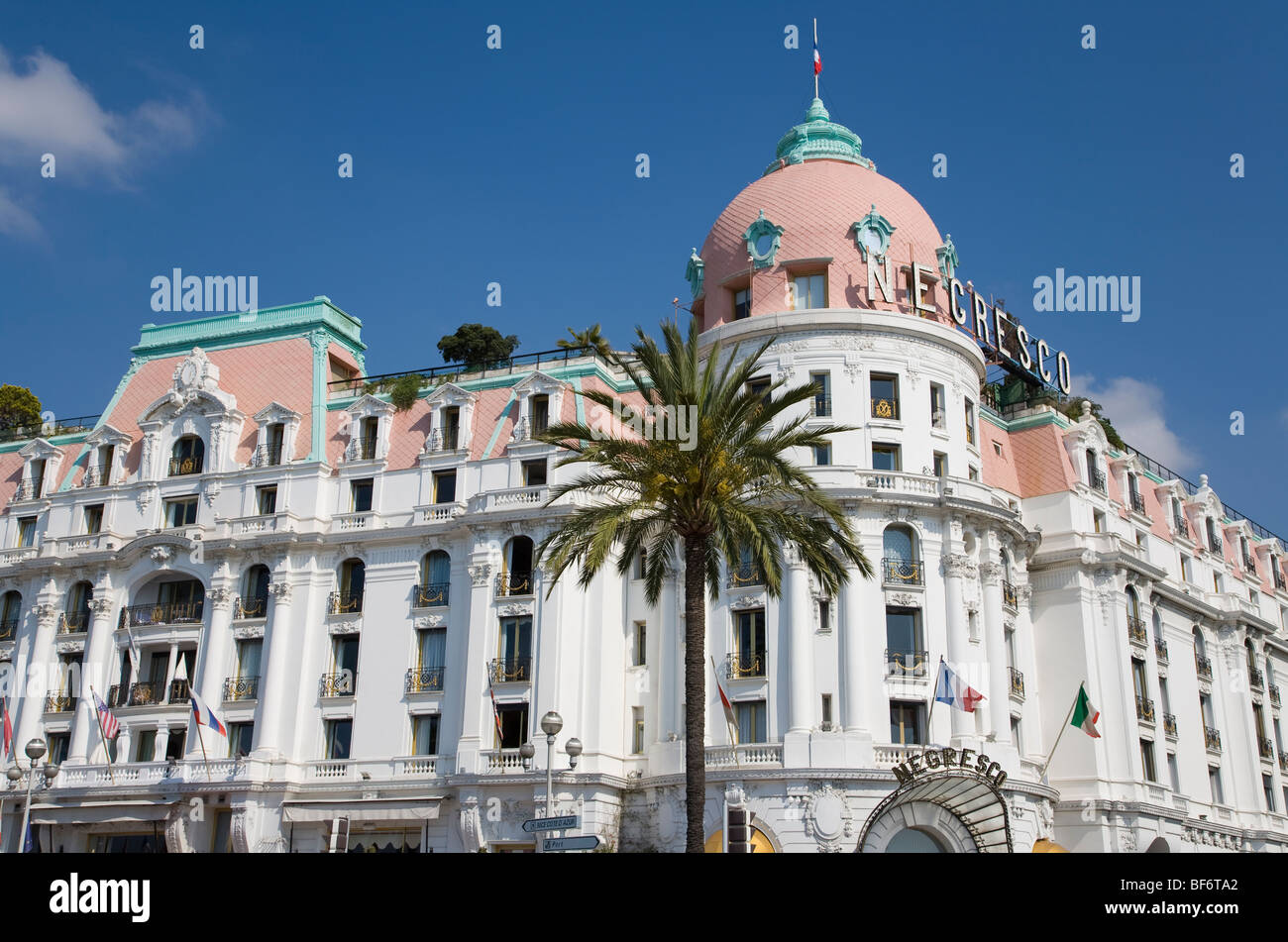 Hôtel Negresco, Promenade des Anglais, Nice, Cote d Azur, Provence, France Banque D'Images