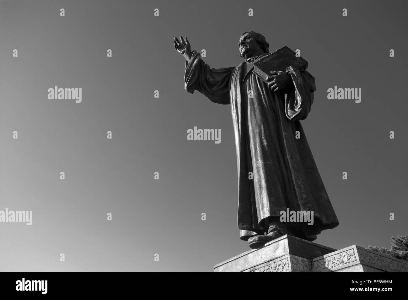 Martin Luther la sculpture à Baltimore Banque D'Images