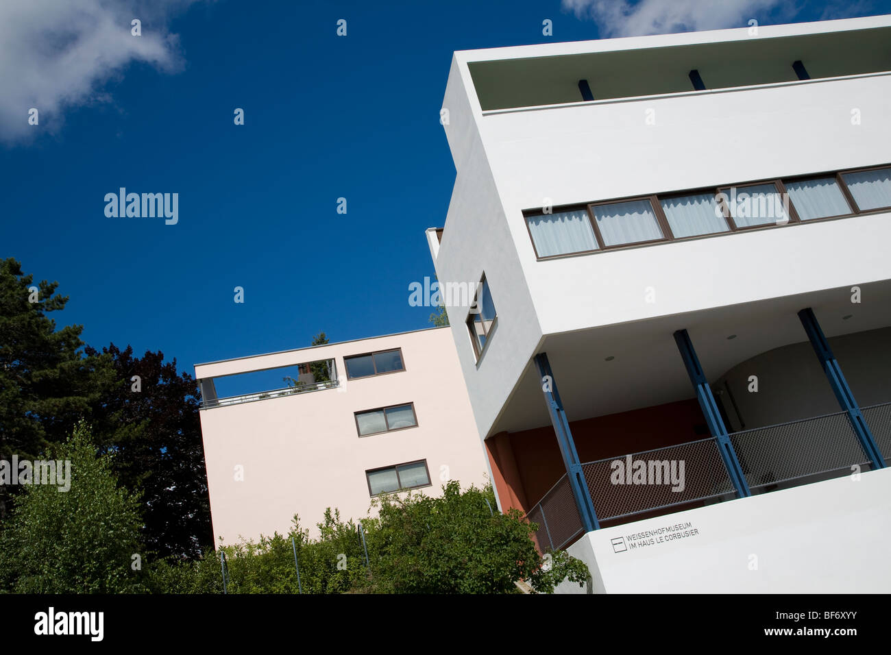 Musée Weissenhof à l'édifice de Le Corbusier à Stuttgart, Bade-Wurtemberg, Allemagne Banque D'Images