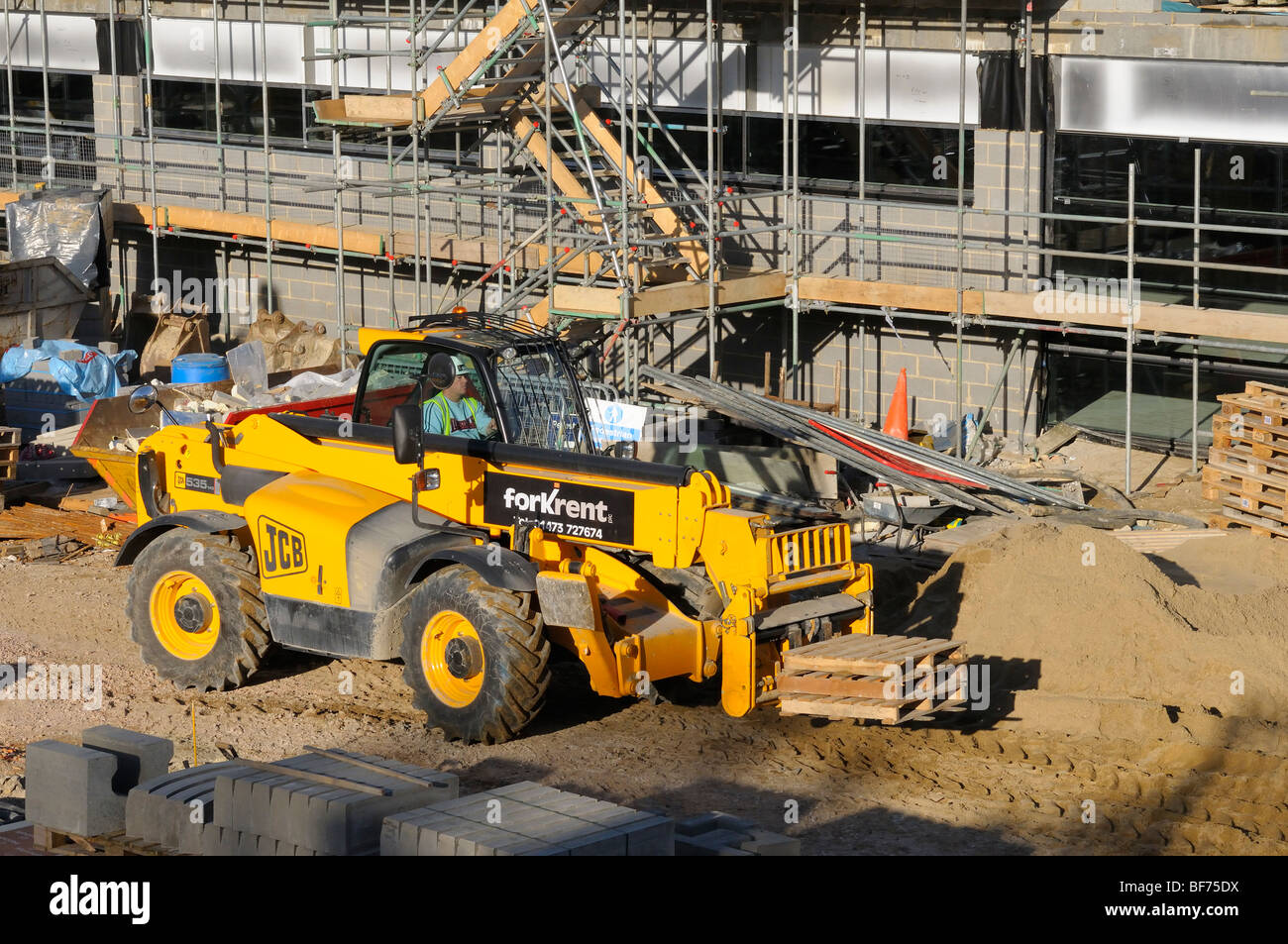 Site de construction pour les nouveaux Lidl supermarché Croydon Surrey England UK Banque D'Images